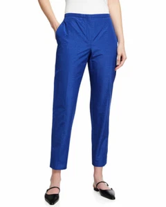NINA RICCI Cropped Cotton-Blend Moire Straight-Lg Pants Size: 36 FR (4 US) $990 - Picture 1 of 4