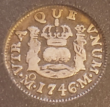 1746 oM Spanish 1/2 Real, Pillar Type