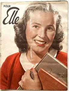 Pour ELLE n° 7 du 25 Septembre 1940 ancienne revue de Mode Couture pour femme - Picture 1 of 5