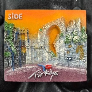 TURKEY🇹🇷RESIN FRIDGE MAGNET✅TURKIYE SIDE ANCIENT GREEK RUINS ARCHITECTURE🎗 - Picture 1 of 3