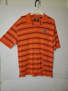 Crable Sportswear Men's Short Sleeve Striped Auburn Tigers Polo Size XL - Picture 1 of 10