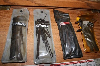 46684 CRAFTSMAN 54 Piece SAE Metric Hex Key Allen Wrench 1 full set Some Missing - Image 1 of 4
