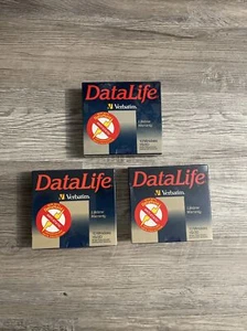 Vtg Verbatim DataLife 3Pk Of 10 Minidisks 1S/2D SEAL - Picture 1 of 5