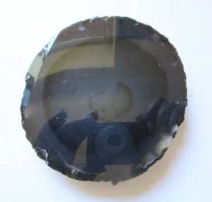 Teal Blue Dyed Agate slice - Picture 1 of 4