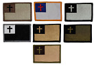 VELCRO  BRAND Fastener Morale HOOK Christian Flag Patches 3x2