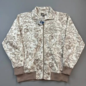 Vintage Raw Blue Track Jacket Mens Large All Over Print AOP Hip Hop Y2K NOS - Picture 1 of 16