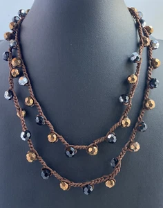 Collar de cuentas metálicas Cookie Lee Macramé Strand - Imagen 1 de 5