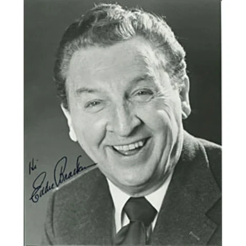 Eddie Bracken Autographed/Signed 8x10 Photo Cover
