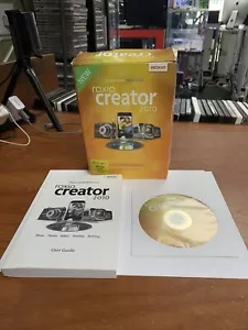 Roxio Creator 2010 mit Guide PC DVD Konservieren Musik Foto Video Suite Werkzeug BOX - Bild 1 von 3