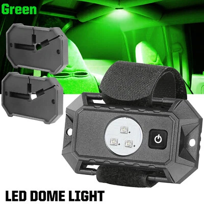 Soportes de barra antivuelco verde luz domo UTV para Polaris Ranger XP 1000/1000 tripulación Foto 1 de 4