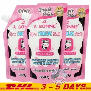A BONNE Spa Milk Salt Moisturizing Whitening Salt Scrub Pouring Cap 350g pack 3 - Picture 1 of 6