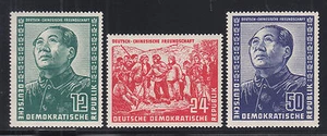 German Dem Rep Sc 82-84 MNH. 1951 Mao Tse-Tung, cplt set, VF - Picture 1 of 1
