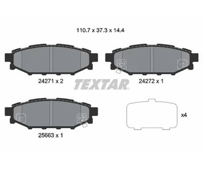 Textar Juego Pastillas de Freno de Disco 2427101 - Imagen 1 de 2