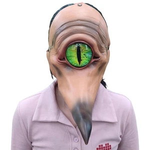Halloween one-eyed Creepy Monster Cyclops Long Mouth Bird Face Mask Cosplay Prop - Picture 1 of 5