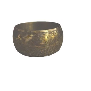 Grobes messingfarbenes Acryl Armband 3" Durchmesser - Bild 1 von 2