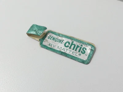 Винтажная кукла Barbie CHRIS 1960-х Mattel серебристая зеленая бирка на запястье оригинальная Япония - Изображение 1 из 4