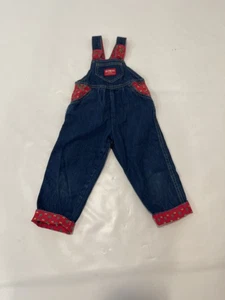Mono de mezclilla Oshkosh B’gosh para niños niñas niños talla 3T hecho en EE. UU. Vestbak de colección - Imagen 1 de 14