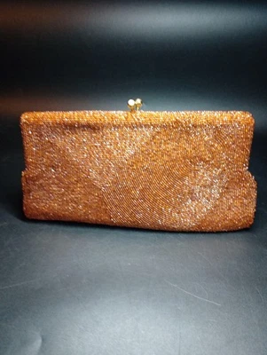 Nuevo Walborg Vintage Hecho a Mano en Japón Cuentas Marrón Cuentas Cuentas Con Espejo  Foto 1 de 4