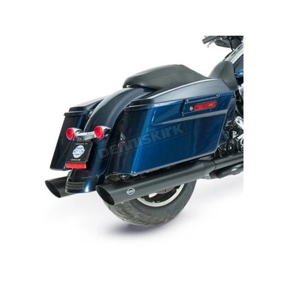 S&S Cycle Black  4 in. Touring Slip-On Mufflers - 550-0692 - Image 1 of 3