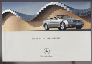2003 MERCEDES BENZ CLK-CLASS CABRIOLET 40p Brochure KOMPRESSOR 55 AMG etc - Picture 1 of 5