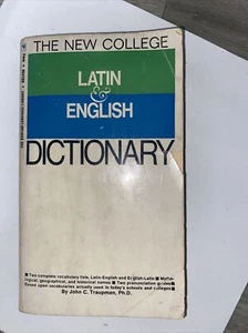 The new collegiate Latin & English dictionary Paperback – Import, 1966 by John C - Picture 1 of 1