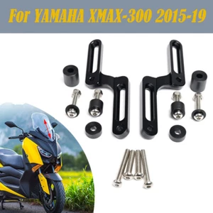 Black Motorycle Windscreen Adjusters Windshield For YAMAHA XMAX-300 2015-2019 AS - Bild 1 von 9