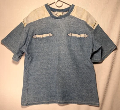 Camisa Jean Hecha Expressly For Saks Fifth Avenue Vintage Algodón Teñido Índigo Foto 1 de 4