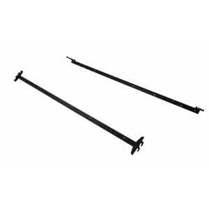 Black Adjustable Bedframe Headboard Footboard Hook on Bed Rails Heavy Duty Steel - Picture 1 of 6