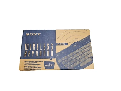 Sony WebTv Wireless Keyboard KI-W200 Model: SWK-8640 1997 - Image 1 of 4