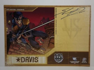 Artist SHANE DAVIS DC VS TCG Promo Card NIGHTWING SDCC AUTOGRAPHED In Person SEE - Picture 1 of 2