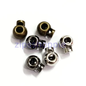 5PCS Alloy Spring Cord Lock Stopper Cable Cable Toggle End Gold Silver Bronze - Imagen 1 de 7
