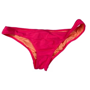 Victorias Secret Size Small Cheeky Bikini Bottoms Solid Pink #3571 - Picture 1 of 6