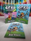 Cat Kid Comic Club Książki Zestaw 3 perspektyw na cel Twarda okładka Dab Pilkey