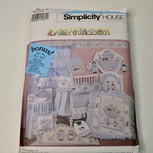 1991 Simplicity Sewing Pattern 7255 Daisy Kingdom Nursery Decor Uncut Vintage - Picture 1 of 5