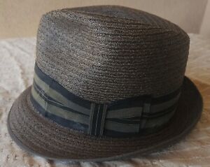 Mens Champ Hat Trilby Fedora Nagano Genuine Imported Braid Cool & Comfortable