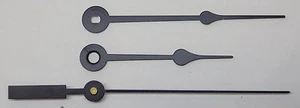 Juego de manecillas de reloj estilo pala reloj de cuarzo con batería de 7 a 8" DIAL NUEVO negro barrido - Imagen 1 de 1