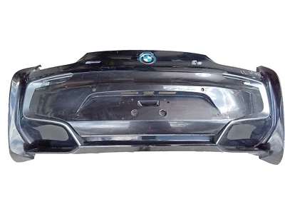 BMW I8 2014-2019 OEM CONJUNTO DE CUBIERTA DE PARACHOQUES TRASERO NEGRO CONGELADO PROTÓNICO Foto 1 de 4