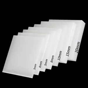 Placa de lámina de plástico POM de acetal Delrin blanco espesor 5/6/8/10 mm y varios tamaños - Imagen 1 de 6