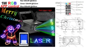 APP Dj laser light Keyboard RGB Text laser dj bar scanner lazer lights Disco DJ - Picture 1 of 7