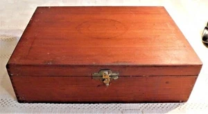 VINTAGE JOSE ESCALANTE & CO. WESTERN FORM LACKIERT BRAUN HOLZ ZIGARRENKISTE  - Bild 1 von 10