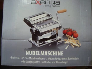 Nudelmaschine axentia, Pastamaschine, manuell, Walze, Fondant Ausrollmaschinea - Bild 1 von 2