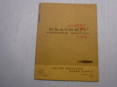Manual de montaje Heathkit modelo IP-18 595-983-01 / 8-22-69 Foto 1 de 4