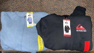 Sudadera con Capucha Forrada Sherpa Quiksilver Cremallera Frontal Negra M 10/12 y AZUL S 7/8 1803697 Foto 1 de 3