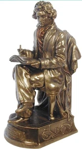 Beethoven Statue, Bronze Powder Cast 9.75-in - Picture 1 of 3