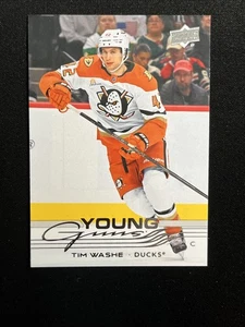 25-26 UD Serie 1 Hockey Young Guns 206 Tim Washe - Imagen 1 de 2