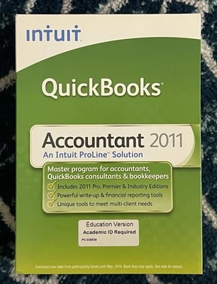 Intuit Quickbooks Accountant 2011 *Education Version* W/License Key (Outdated) - Image 1 of 4