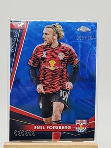 2024 Topps cromo MLS refractor de onda azul/150 Emil Forsberg #101 - Imagen 1 de 2