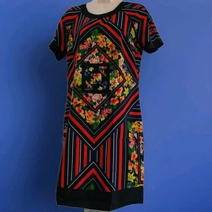 M&S Size 8 Dress Bold Floral Summer - Picture 1 of 8