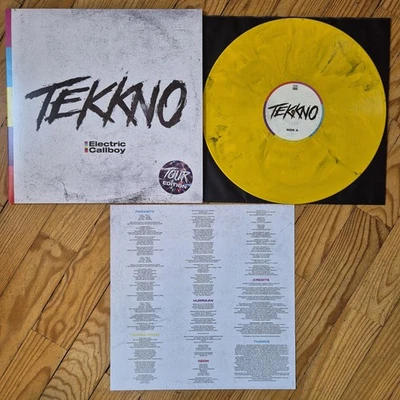 Electric Callboy - Tekkno Tour Yellow Black Marbled Vinyl / LP / Schallplatte - Bild 1 von 4