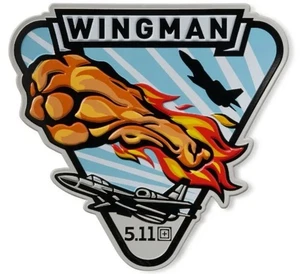 5.11 TACTICAL WINGMAN FOOD RUN BLIND PACK PATCH JET FIGHTER SERIE 1 COMUNE 1/9 - Foto 1 di 7